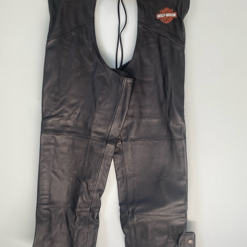 Harley-Davidson Black Leather Riding Chaps